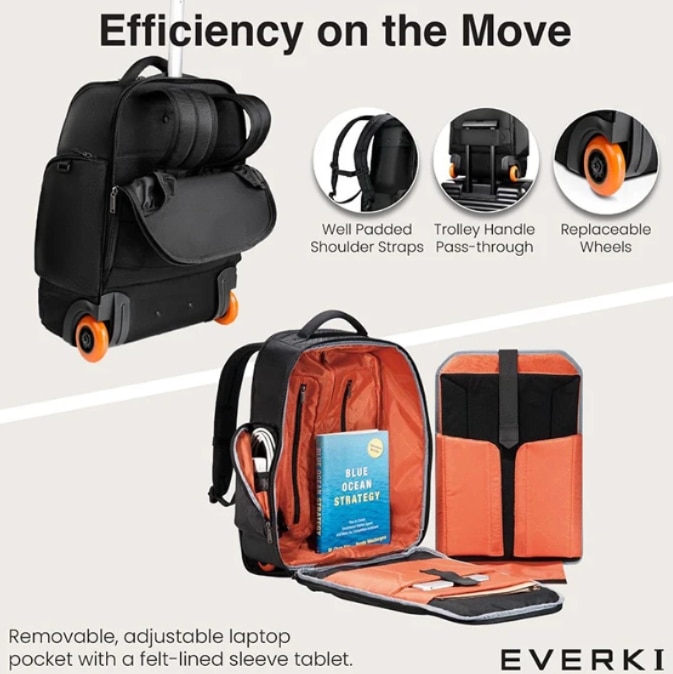 Rucsac Laptop Everki Atlas Wheeled 2 17.3inch Negru