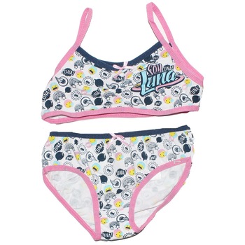 Costum de baie 2 piese, fete, Disney, Luna, Alb/Roz Costum de baie 2 piese, fete, Disney, Luna, Alb/Roz