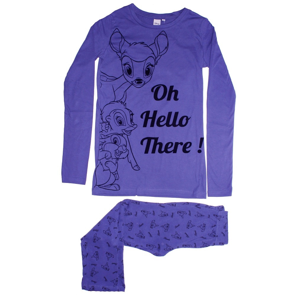 Pijama cu pantalon 3/4, Disney, Bambi, mov