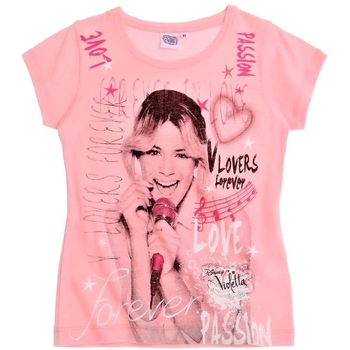 Bluza cu maneca scurta , Disney Violetta, Roz, 152 CM Bluza cu maneca scurta , Disney Violetta, Roz, 152 CM