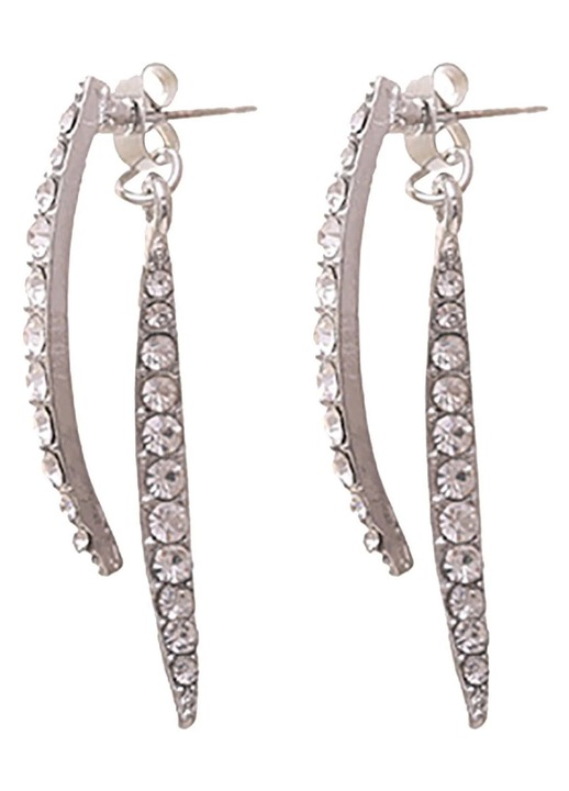 Cercei ZYBLSSBB, design lux diamant, aurii argintii, 10g
