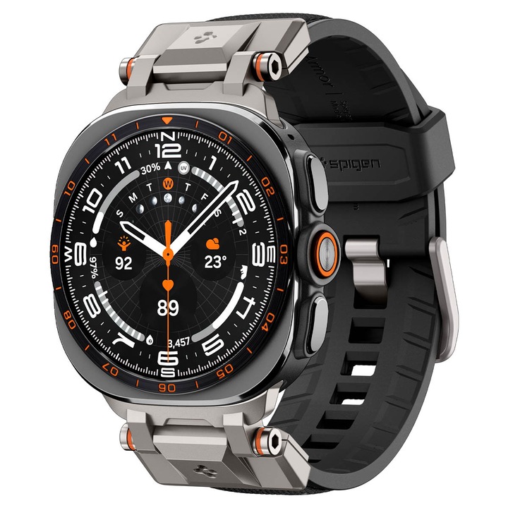 Каишка за Samsung Watch Ultra 1/2 47mm, Spigen Durapro Armor Band, Черен