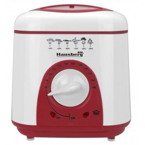 Friteuza electrica , Putere 950 W, dimensiuni 220x210x190, Rosu