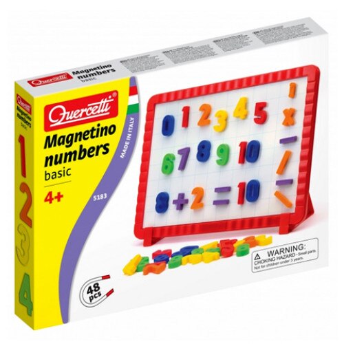 Tablita magnetica Quercetti cu cifre colorate