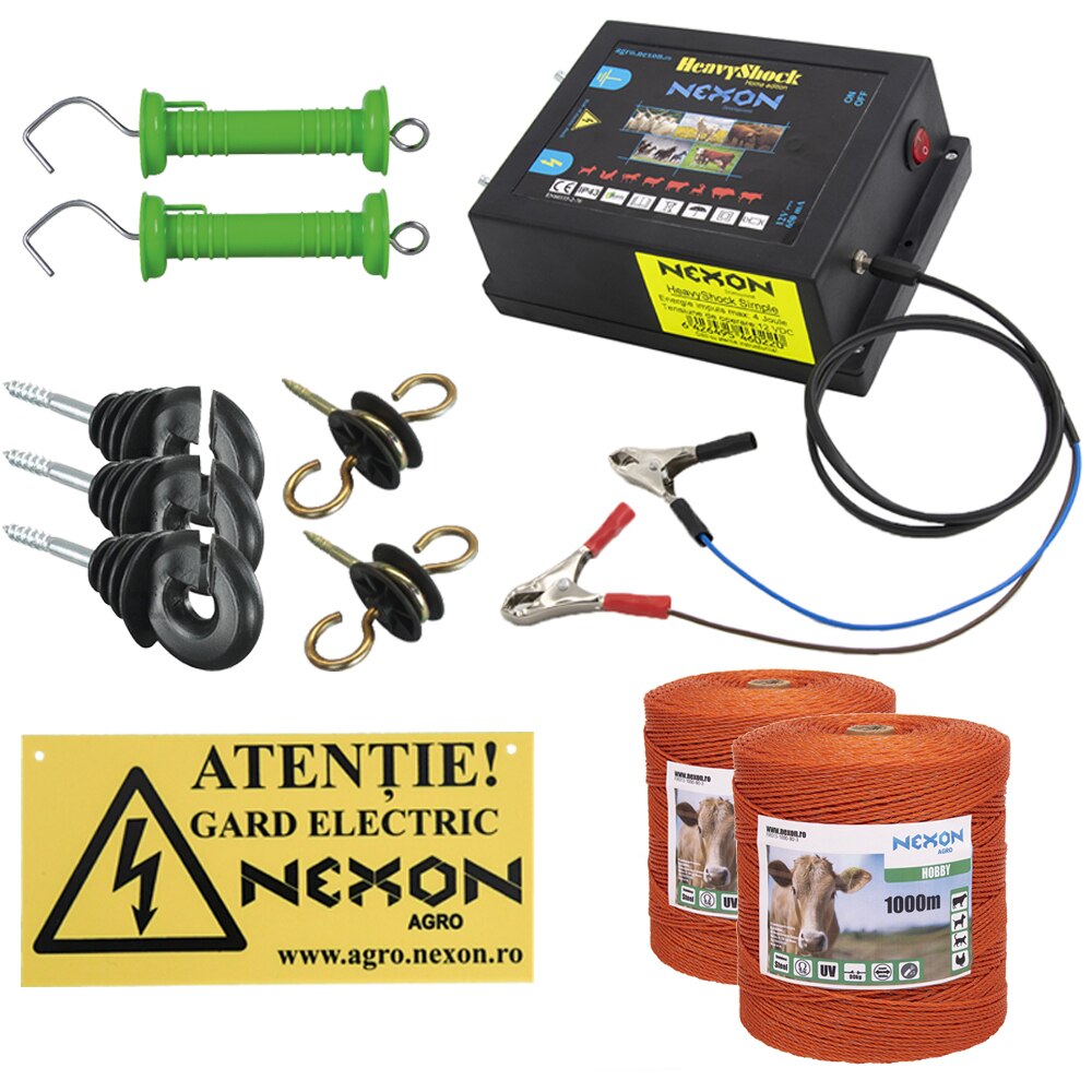 Pachet gard electric NEXON Simple 12V , 2000m