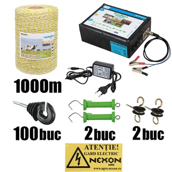Pachet gard electric NEXON BeastShock 8.5 J 12V+230V , 1000m Favorit Pachet gard electric NEXON BeastShock 8.5 J 12V+230V , 1000m Favorit