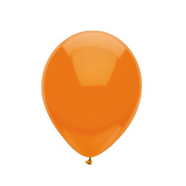 Baloane latex 30 cm portocaliu (100 buc)