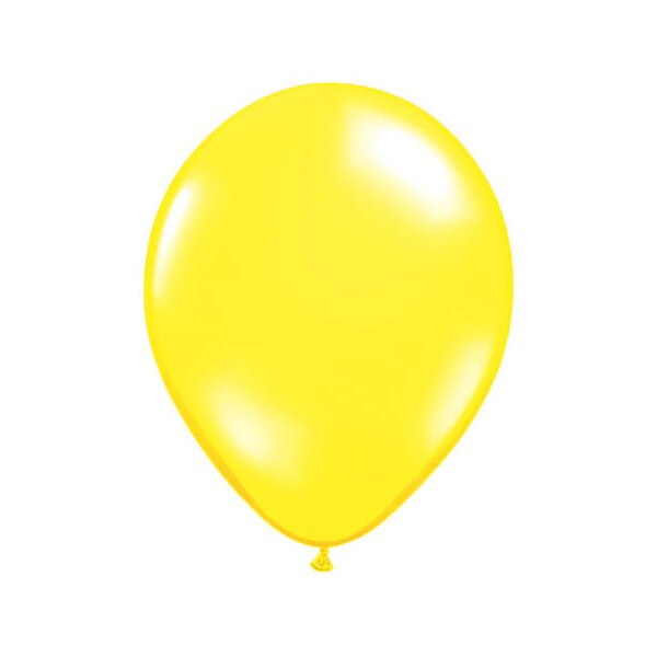 Baloane latex 30 cm galben inchis (100 buc)
