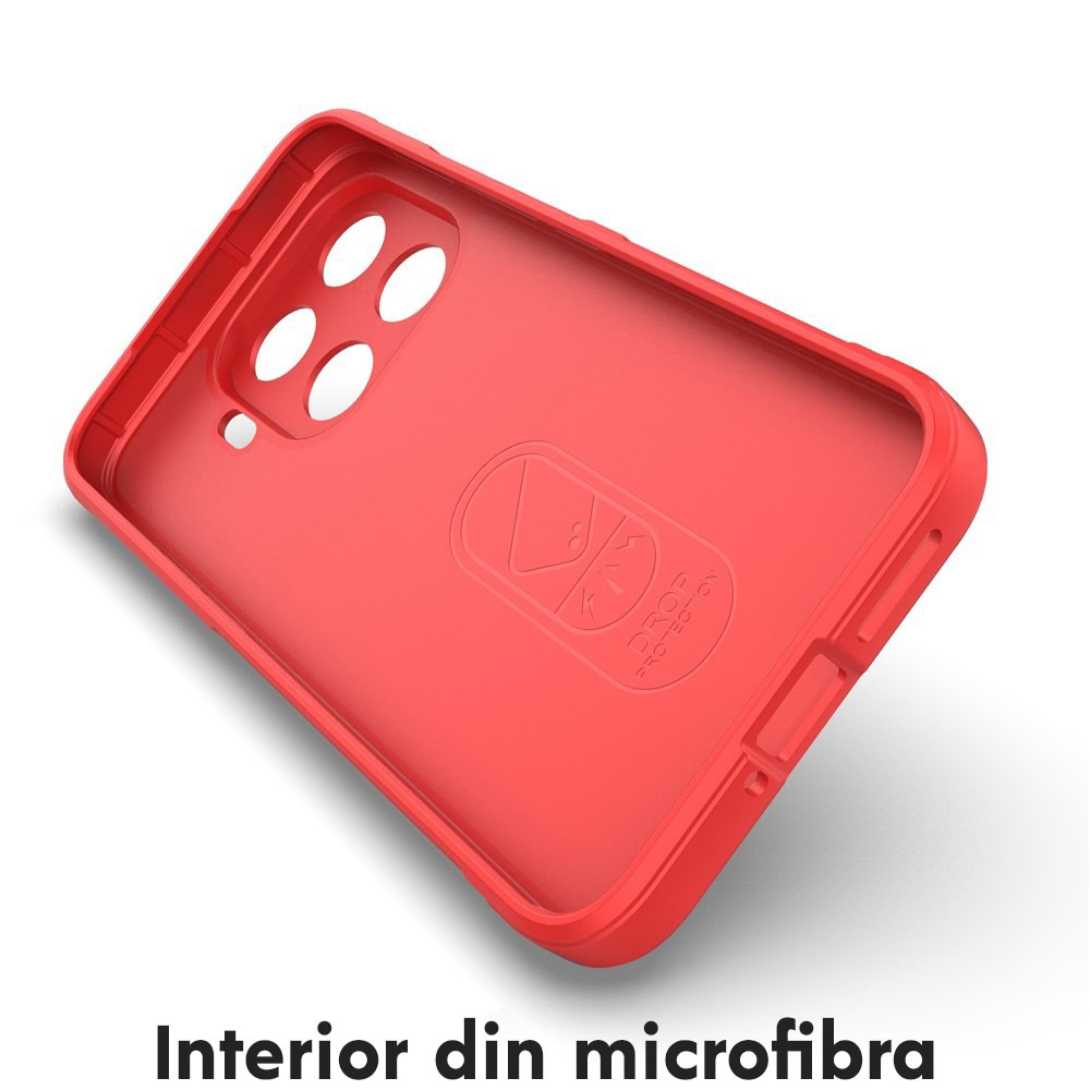 Husa pentru Xiaomi 17T DaDen® Magic Shield, Antisoc, Interior microfibra, TPU, Rosu