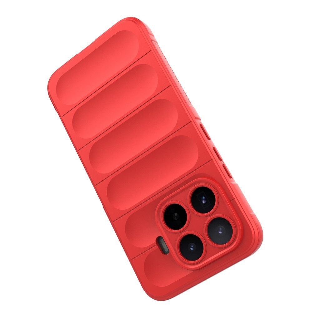 Husa pentru Xiaomi 17T DaDen® Magic Shield, Antisoc, Interior microfibra, TPU, Rosu