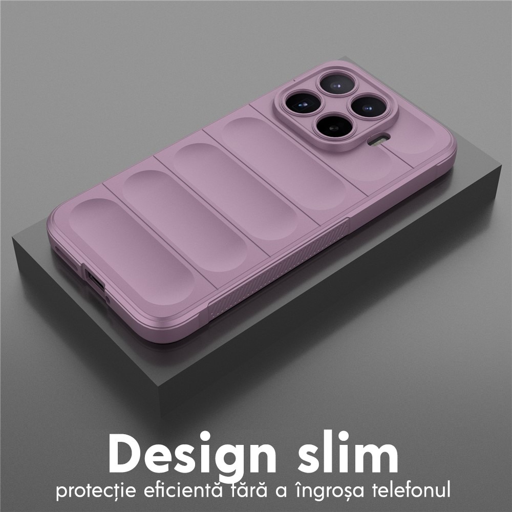 Husa pentru Xiaomi 17T Pro DaDen® Magic Shield, Antisoc, Interior microfibra, TPU, Mov