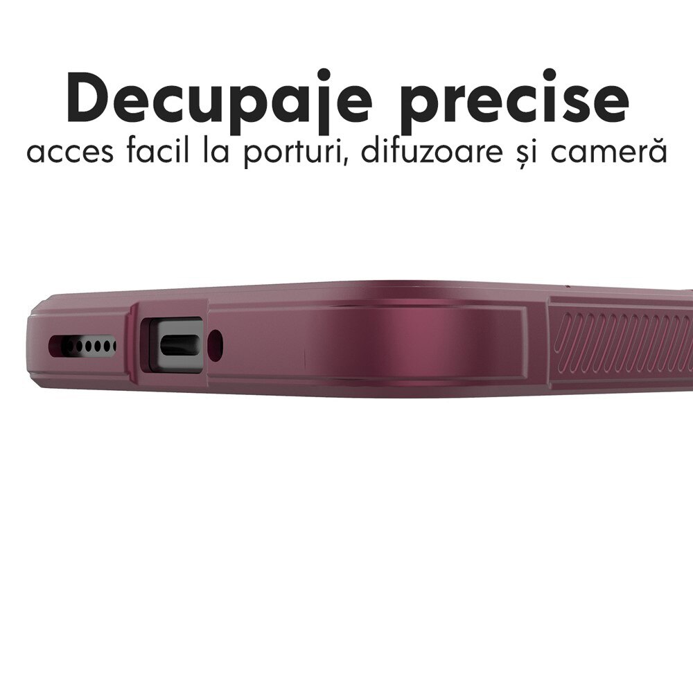 Husa pentru Xiaomi 17T Pro DaDen® Magic Shield, Antisoc, Interior microfibra, TPU, Mov