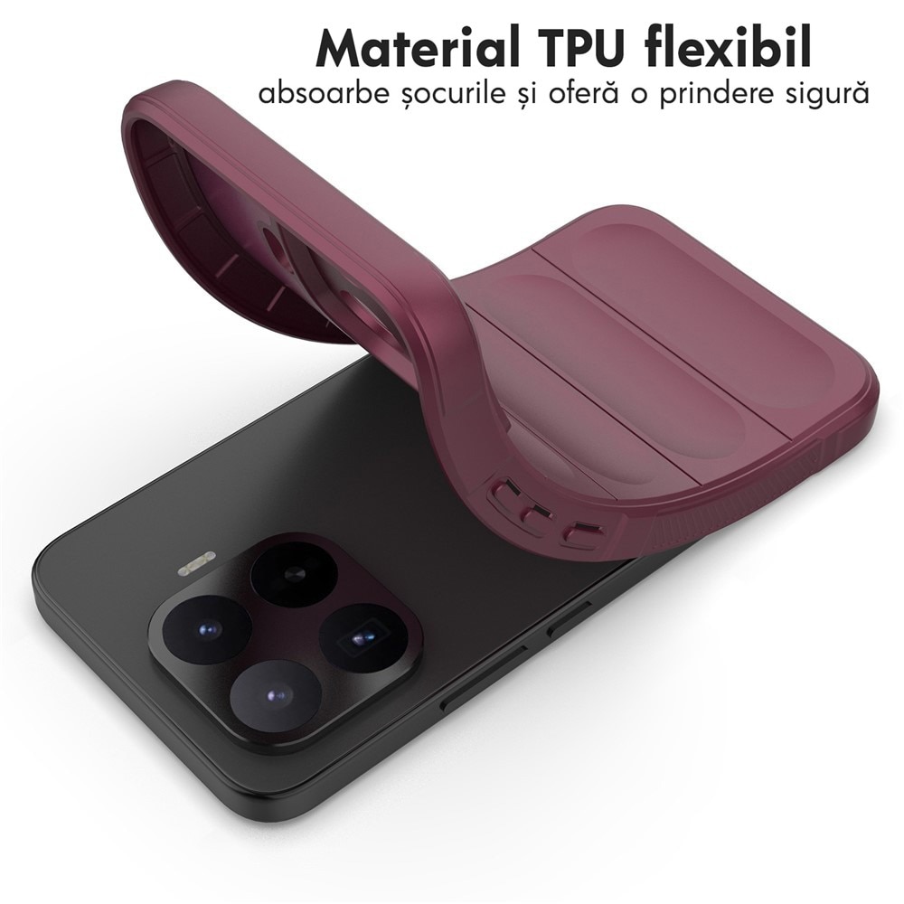 Husa pentru Xiaomi 17T Pro DaDen® Magic Shield, Antisoc, Interior microfibra, TPU, Mov