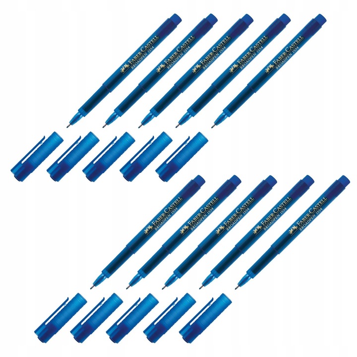 Химикалки Faber-Castell Broadpen сини 0.8мм комплект 9 бр