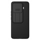 Husa pentru telefon, Nillkin, protectie PC+TPU, margini ridicate pentru ecran, inchidere glisanta pentru camera, textura mata antiderapanta, compatibila cu Xiaomi 17T Pro, negru