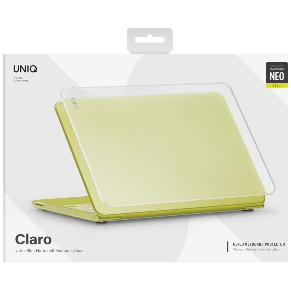Carcasa laptop UNIQ Claro compatibila cu MacBook Neo 13 inch, Transparent