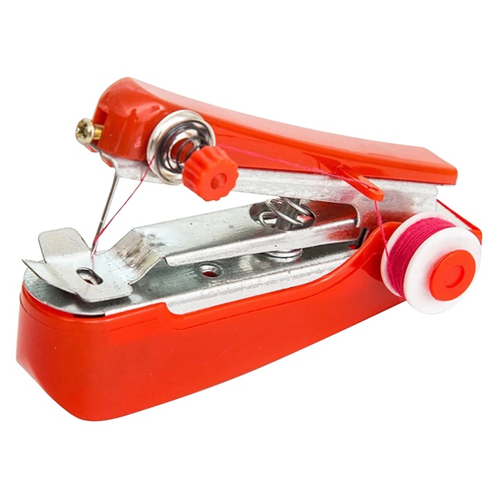 Masina de cusut portabila YANYXR mini fara fir, inox, 11x7cm