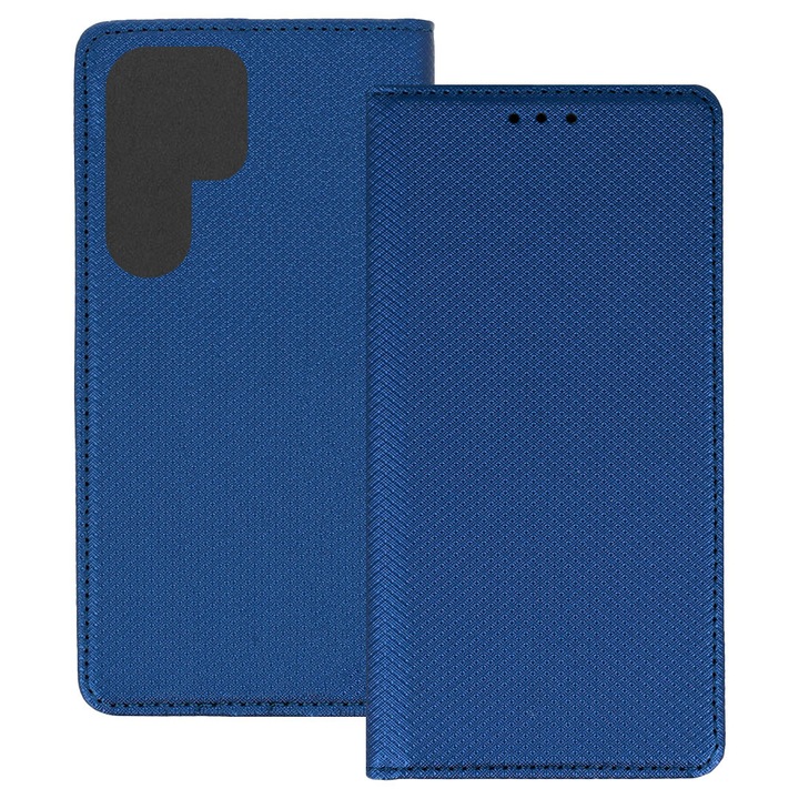 Husa pentru Samsung Galaxy S26 Ultra, PU Casual Book, Buzunar card, Inchidere magnetica, Functie stand / suport, Decupaj difuzor apeluri, Acoperire completa 360 de grade, Protectie fata-spate, Tip carte, Albastru