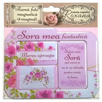 Set Rama foto magnetica + 3 magneti - Sora mea fantastica Set Rama foto magnetica + 3 magneti - Sora mea fantastica