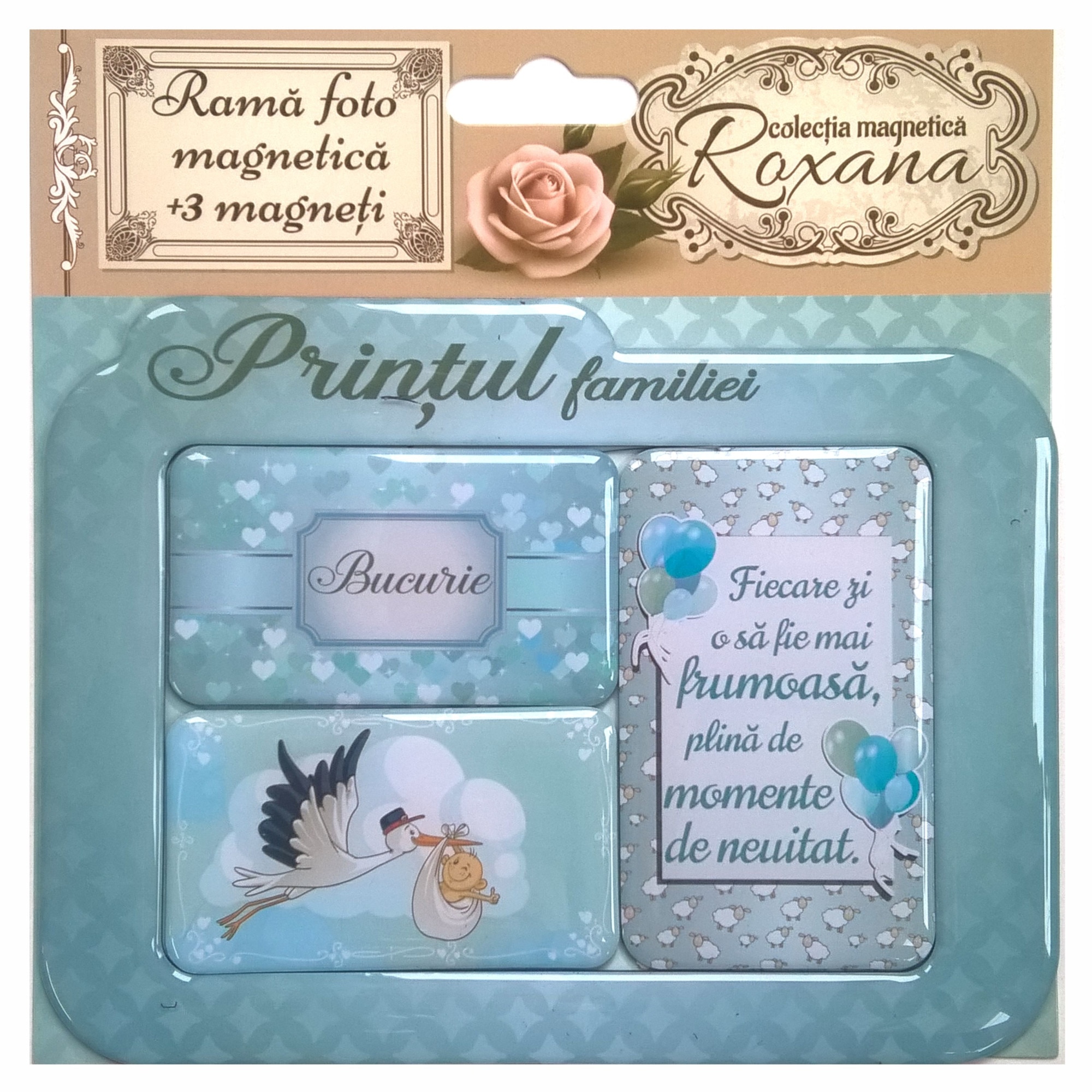 Set Rama foto magnetica + 3 magneti -Printul familiei