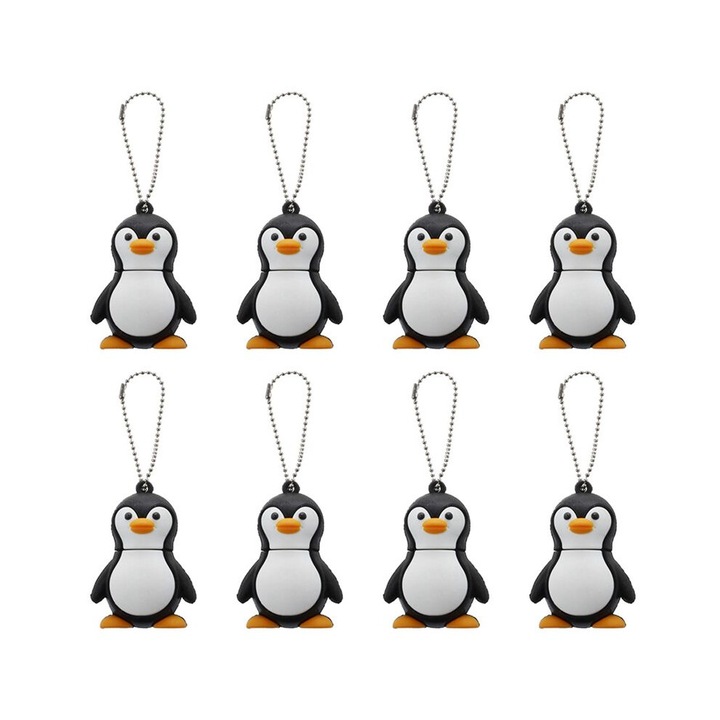 Комплект 8 USB 2.0 памети 32GB, черно-бял, 8x3x1см