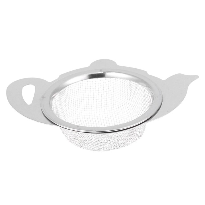 Strecuratoare fina din otel inoxidabil, 10.5x7.5x2.2cm, argintiu