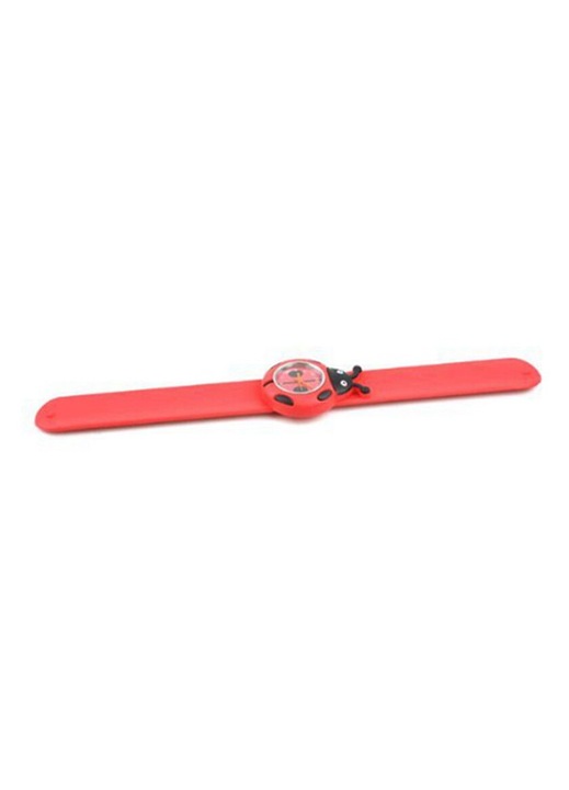 Set 3 Ceas copii coccinella silicon rosu 23x3.5cm
