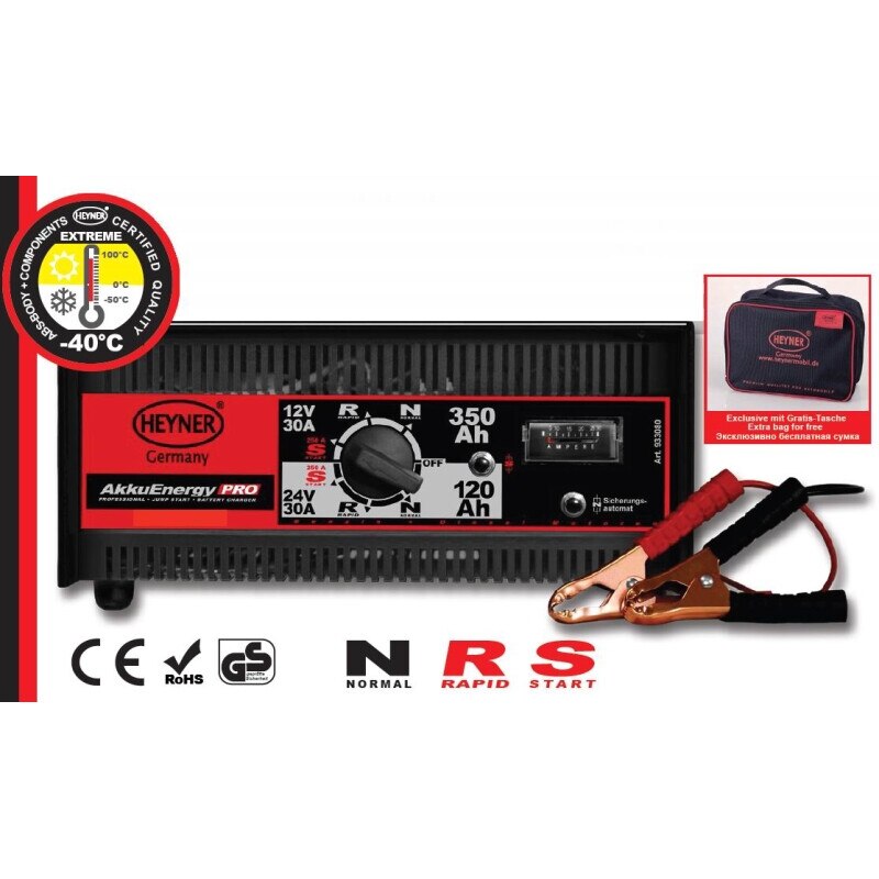 Redresor acumulator 30A 12V 350Ah cu jump start AkkuEnergy 933.08 Heyner