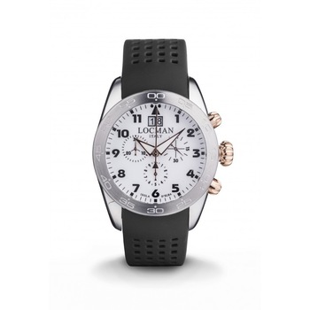 Ceas Barbatesc Locman Isola D'Elba Chronograf , Quartz , Otel , Titan , Aur Roz , Diametru 43mm Ceas Barbatesc Locman Isola D'Elba Chronograf , Quartz , Otel , Titan , Aur Roz , Diametru 43mm