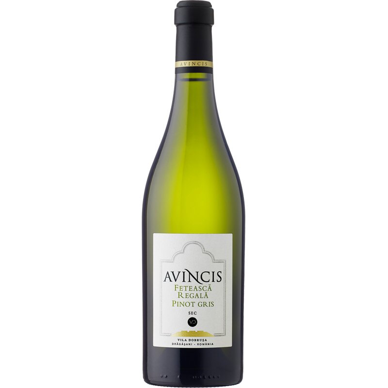 Vin alb sec Avincis Feteasca Regala si Pinot Gris 14 % - 750 ml