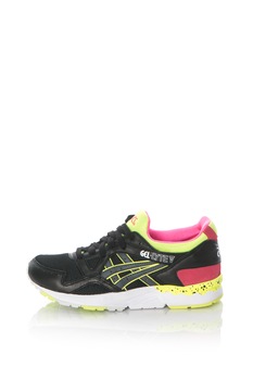 Asics, Pantofi sport slip-on unisex Gel-Lyte V, Negru, 8 Asics, Pantofi sport slip-on unisex Gel-Lyte V, Negru, 8