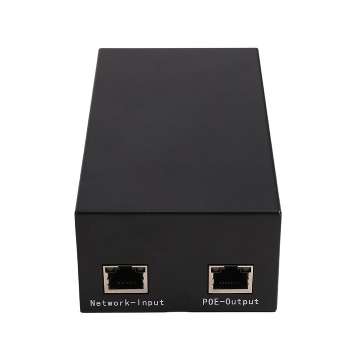Разклонител PoE 802.3bt Gigabit Ultra PoE++ метален 52V 90W 1,8A