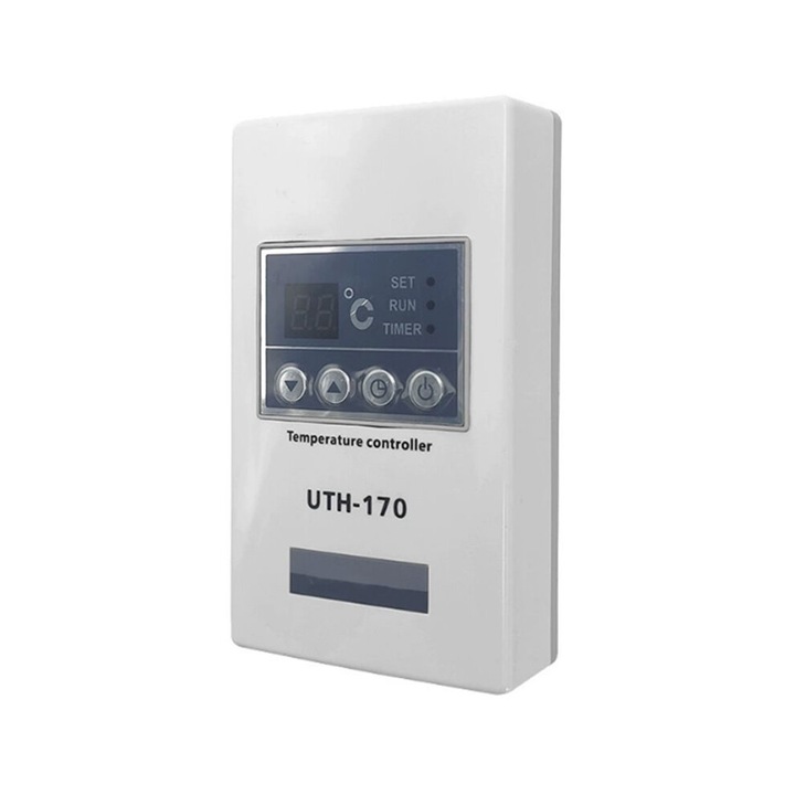 Регулатор на температурата за сауна филм нагревател, LCD, бял, 10x6cm