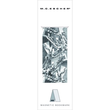 Semn de carte magnetic M.C. Escher Scarile infinite, 11x5 cm Semn de carte magnetic M.C. Escher Scarile infinite, 11x5 cm