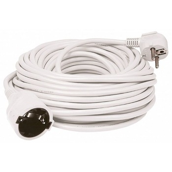 Prelungitor retea, cablu H05VV-F 3G1,0 mm², 2300W, IP20, alb, 30 m, Home Prelungitor retea, cablu H05VV-F 3G1,0 mm², 2300W, IP20, alb, 30 m, Home