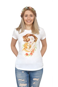 Tricou dama din bumbac organic -  Tricou dama din bumbac organic -