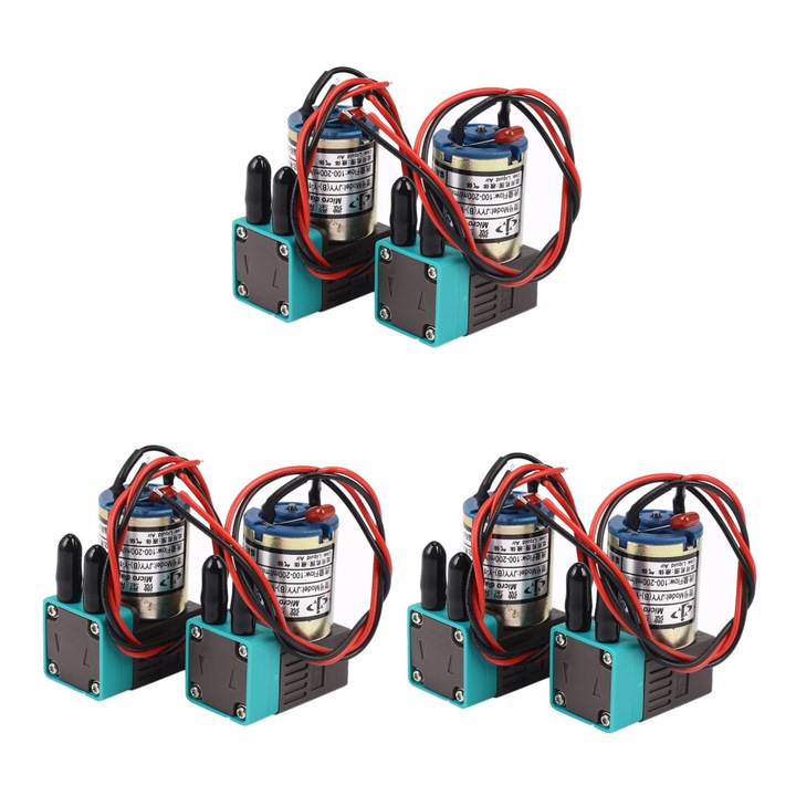 Комплект от 6 помпи за мастило 24V 3W 100-200ml/min черни