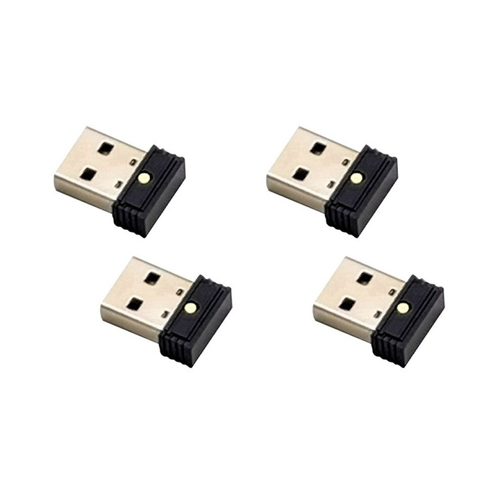 4 db USB eszköz a kurzor automatikus mozgatásához, fekete, 4x kompakt