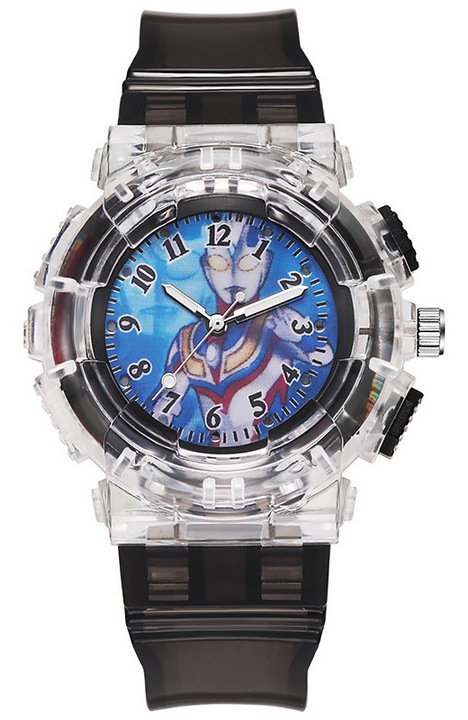Ceas copii Ultraman LED negru