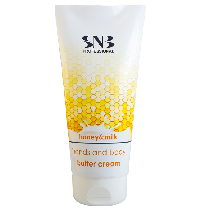 Unt pentru maini si corp cu Miere si Lapte SNB, MPSH60, 200 ml