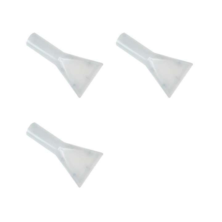 Cap perie universal pentru aspirator K0460-0722-emagCJ-100938, pentru curatare tapiterie si canapele, transparent, compatibil aspiratoare uscat/umed 35/32 mm, set 3 buc
