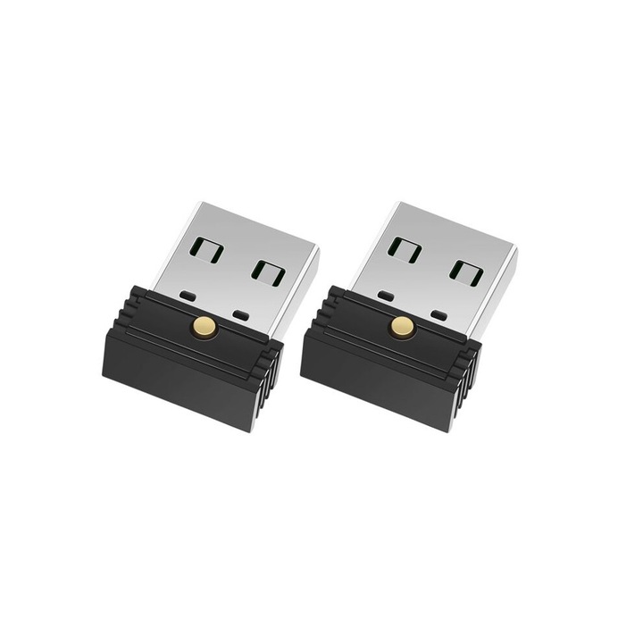 2 db USB egér jiggler készlet, fekete, 5x3cm