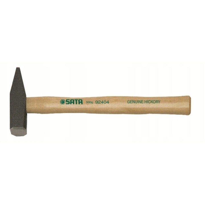 Ciocan de mecanic SATA GL92403, cap 400 g, maner din hickory, negru/natural