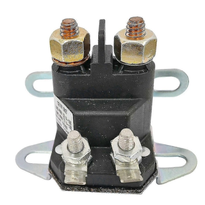 Contactor electromagnetic universal starter DC negru metalic 10-32 stud 1 buc