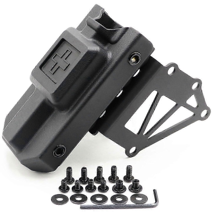 Suport torniquet tactica aluminiu negru set complet 3 gauri
