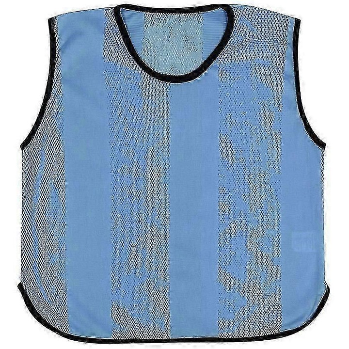 Set 12 vestoane antrenament, mesh, multicolor, copii 9-14 ani