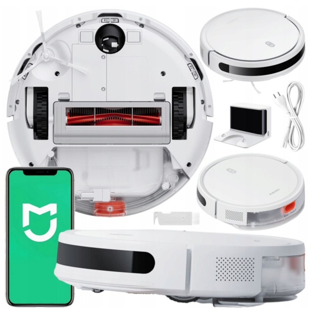 Aspirator robot Xiaomi E10, mop, alb, 325x325x80mm, 110 min autonomie