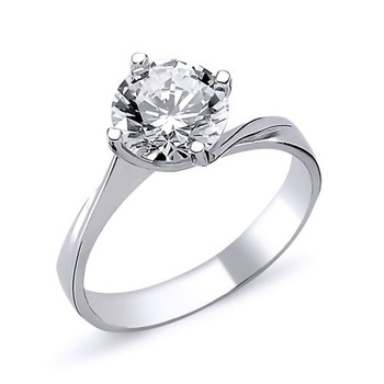 Inel elegant argint 925 rodiat cu zirconiu alb ITU0013 7645 Inel elegant argint 925 rodiat cu zirconiu alb ITU0013 7645