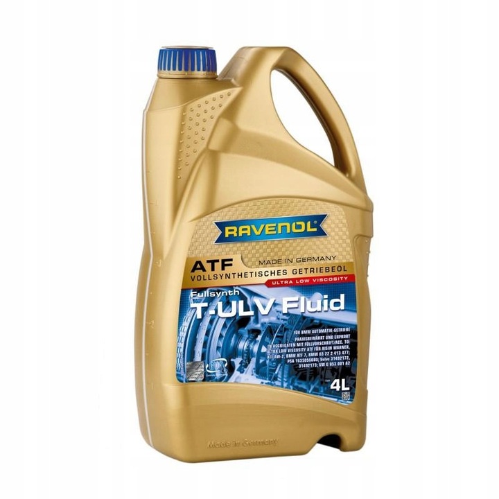 Ulei cutie viteze Ravenol ATF T-ULV, sintetic, rosu, 4L
