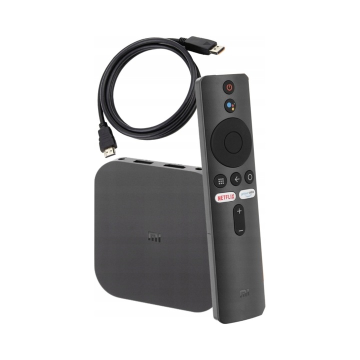 Мултимедиен плейър Xiaomi Mi Box S Max, 4K Ultra HD, 8GB, черен, 9.5x9.5x1.7см